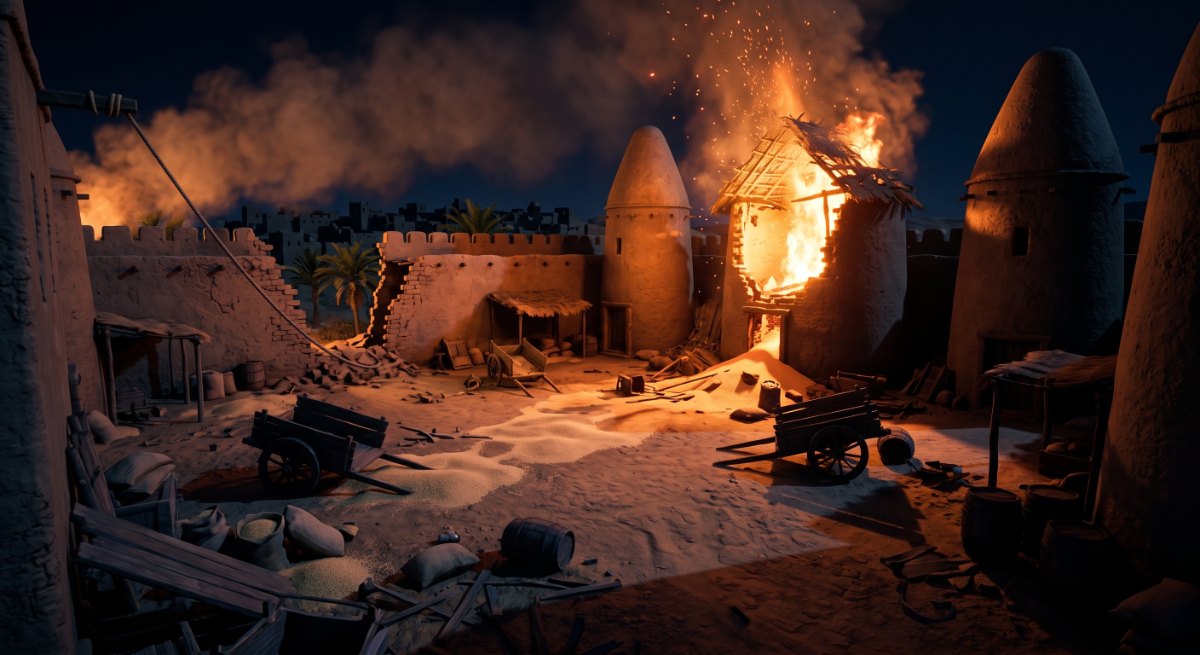 Night raid on the granary